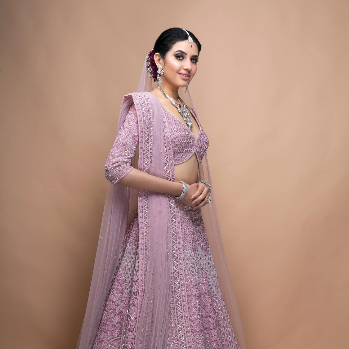Enchanting Purple Lehenga: A Modern Take on Royal Elegance